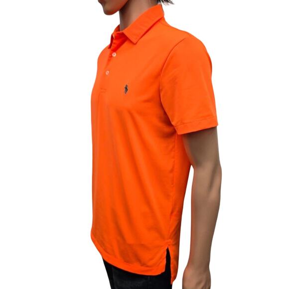 Polo Ralph Lauren Performance Polo Shirt Men M Orange Stretch Golf - Picture 5 of 13